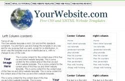 free css and xhtml website template