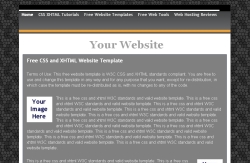 free css and xhtml website template