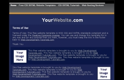 free css and xhtml website template