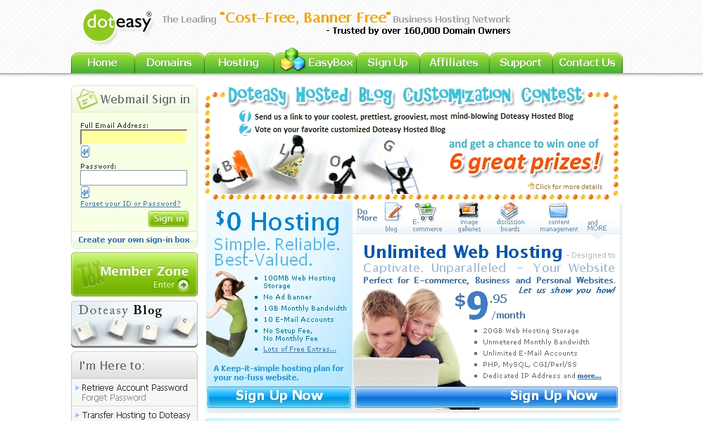free web hosting with no ads